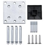 vidaXL Záhradný plot, WPC 175x186 cm, hnedý – Obrázok 7