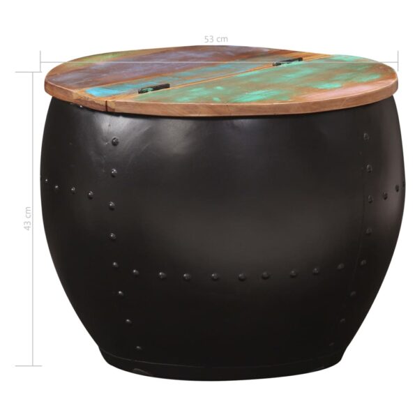 vidaXL Konferenčný stolík 53x43 cm, recyklovaný masív – Obrázok 7