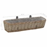 vidaXL Balkónový kvetináč 2 ks, prútie s vložkou z PE 80 cm – Obrázok 6