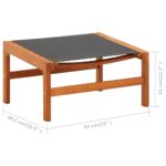 vidaXL Záhradné kreslo s podnožkou eukalyptový masív a textilén – Obrázok 11