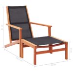 vidaXL Záhradné kreslo s podnožkou eukalyptový masív a textilén – Obrázok 8