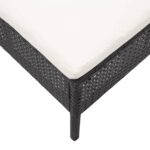 vidaXL 3-dielna záhradná sedacia súprava s vankúšmi polyratanová čierna – Obrázok 12