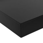 vidaXL Plávajúce nástenné police 2 ks čierne 100x20x3,8 cm – Obrázok 5