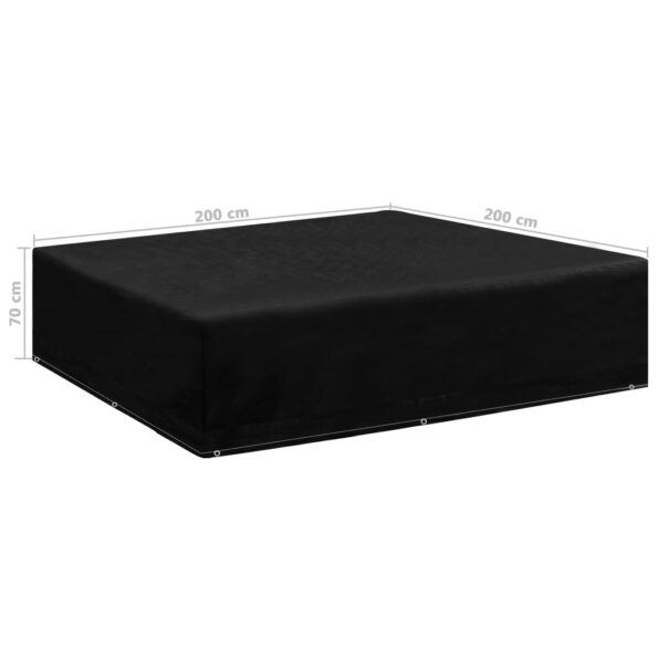 vidaXL Obal na záhradný nábytok, 8 očiek 200x200x70 cm – Obrázok 3