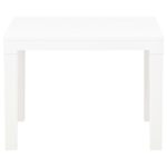 vidaXL Záhradné lavičky 2 ks biele plastové – Obrázok 3