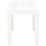 vidaXL Záhradné lavičky 2 ks biele plastové – Obrázok 4