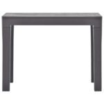 vidaXL Záhradné lavičky 2 ks farba kávy mocca plastové – Obrázok 3