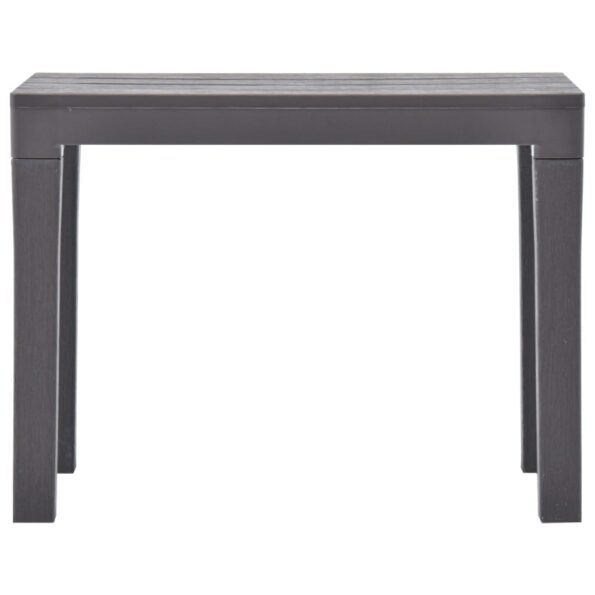 vidaXL Záhradné lavičky 2 ks farba kávy mocca plastové – Obrázok 3