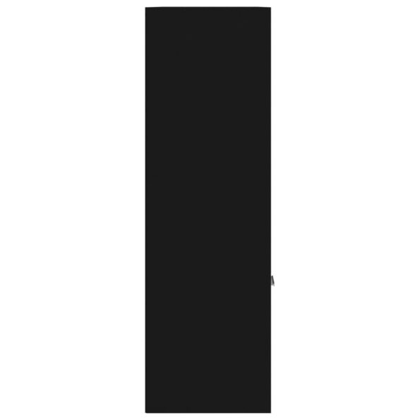 vidaXL Knižnica, čierna 98x30x98 cm, kompozitné drevo – Obrázok 8