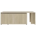 vidaXL Konferenčný stolík dub sonoma 150x50x35 cm drevotrieska – Obrázok 7