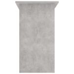 vidaXL Písací stôl, betónovo sivý 80x45x74 cm, drevotrieska – Obrázok 6