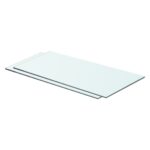 vidaXL Poličky 2 ks panel z priehľadného skla 60x25 cm