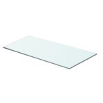 vidaXL Poličky 2 ks panel z priehľadného skla 60x25 cm – Obrázok 2