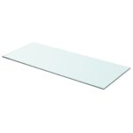 vidaXL Poličky 2 ks panel z priehľadného skla 70x30 cm – Obrázok 2