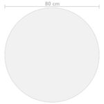 vidaXL Chránič na stôl, matný Ø 80 cm, 1,6 mm, PVC – Obrázok 5