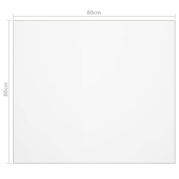 vidaXL Chránič na stôl, matný 80x80 cm, 1,6 mm, PVC – Obrázok 6