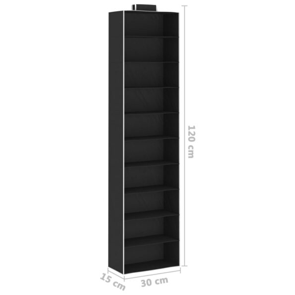 vidaXL Závesné skrinky na oblečenie s 10 poličkami 2 ks látkové – Obrázok 9