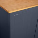 vidaXL 3-dverový šatník Hill, sivý 127x50x170 cm, borovicový masív – Obrázok 2