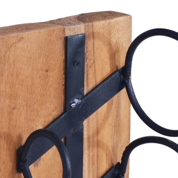 vidaXL Stojan na víno pre 6 fliaš 35x35x100 cm teakový masív – Obrázok 5