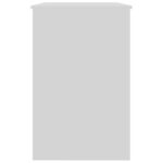 vidaXL Písací stôl, biely 100x50x76 cm, drevotrieska – Obrázok 8