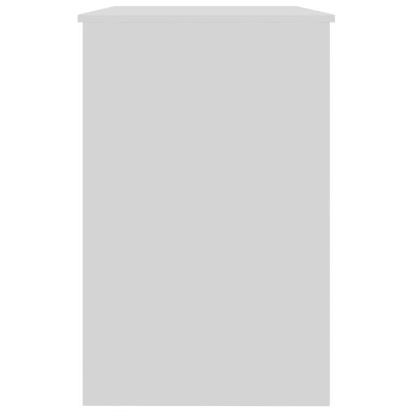 vidaXL Písací stôl, biely 100x50x76 cm, drevotrieska – Obrázok 8