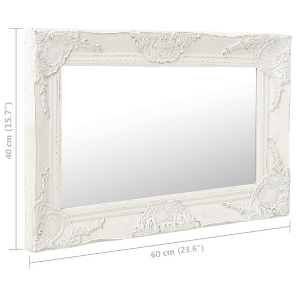 VXL8720286009468_g_en_hd_5.jpg vidaXL Nástenné zrkadlo v barokovom štýle 60x40 cm biele – Obrázok 6
