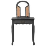 vidaXL Toaletný stolík so stoličkou sivý 65x36x128 cm drevo paulovnie MDF – Obrázok 4