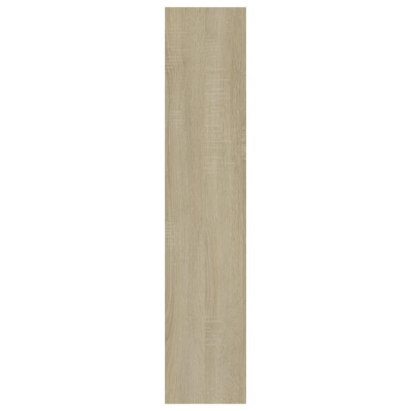 vidaXL Nástenná polica, dub sonoma 90x16x78 cm, kompozitné drevo – Obrázok 5