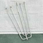 vidaXL Zatemňovacie závesy, ľanový vzhľad, háčiky 2ks,zelené 140x245cm – Obrázok 3