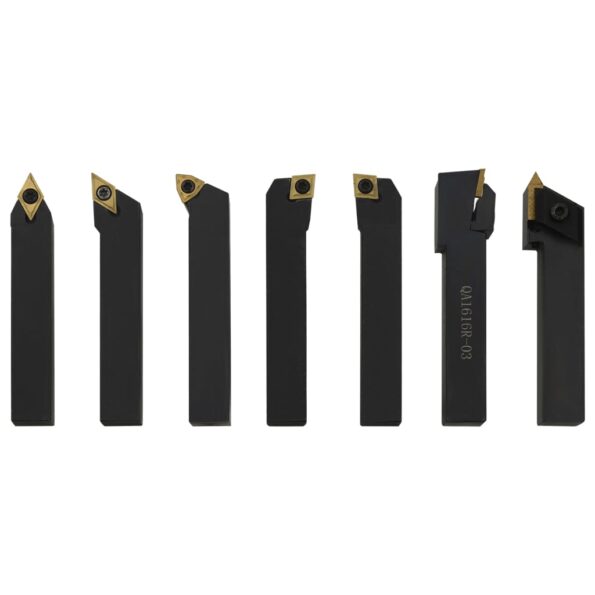 vidaXL Sústružnícke nože, vymeniteľné plátky, sada 12ks, 16x16mm 100mm – Obrázok 7