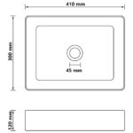 vidaXL Luxusné umývadlo matné bledozelené 41x30x12 cm keramické – Obrázok 6