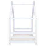 vidaXL Rám detskej postele biely 80x160 cm borovicový masív – Obrázok 3