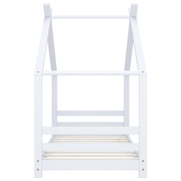 vidaXL Rám detskej postele biely 80x160 cm borovicový masív – Obrázok 3