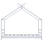 vidaXL Rám detskej postele biely 80x160 cm borovicový masív – Obrázok 4