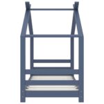 vidaXL Rám detskej postele sivý 70x140 cm borovicový masív – Obrázok 3