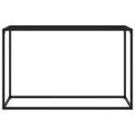 vidaXL Konzolový stolík čierny 120x35x75 cm tvrdené sklo – Obrázok 2