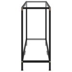 vidaXL Konzolový stolík, priehľadný 100x35x75 cm, tvrdené sklo – Obrázok 3