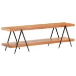 vidaXL TV skrinka 160x40x50 cm, akáciový masív – Obrázok 6