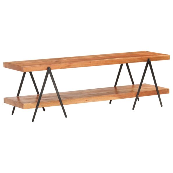 vidaXL TV skrinka 160x40x50 cm, akáciový masív – Obrázok 7