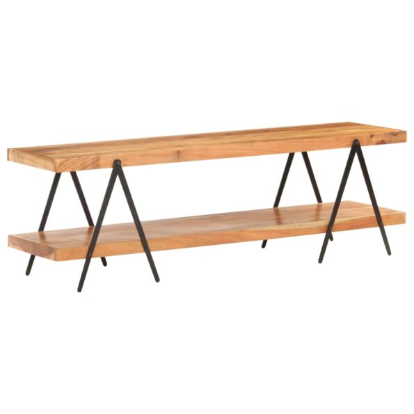 vidaXL TV skrinka 160x40x50 cm, akáciový masív – Obrázok 8