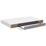 vidaXL Plávajúce nástenné police 4 ks, biele 50x23x3,8 cm, MDF – Obrázok 7