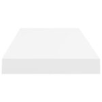 vidaXL Plávajúce nástenné police 2 ks, biele 60x23,5x3,8 cm, MDF – Obrázok 6