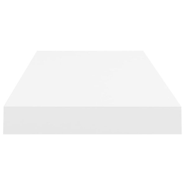 vidaXL Plávajúce nástenné police 2 ks, biele 60x23,5x3,8 cm, MDF – Obrázok 6