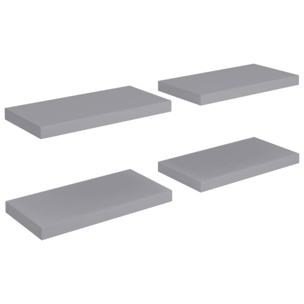 VXL8720286074831_a_en_hd_1.jpg vidaXL Plávajúce nástenné police 4 ks, sivé 50x23x3,8 cm, MDF – Obrázok 2