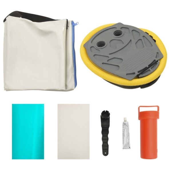 vidaXL Nafukovacia žinenka s pumpou 300x100x15 cm, PVC, zelená – Obrázok 11