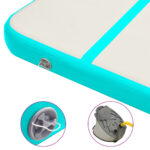 vidaXL Nafukovacia žinenka s pumpou 300x100x15 cm, PVC, zelená – Obrázok 7