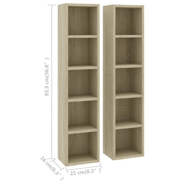 VXL8720286086438_g_en_hd_4.jpg vidaXL Skrinky na CD 2 ks, dub sonoma 21x16x93,5 cm, kompozitné drevo – Obrázok 6