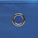 vidaXL Úložné boxy 10 ks, netkaná textília 28x28x28 cm, modré – Obrázok 2