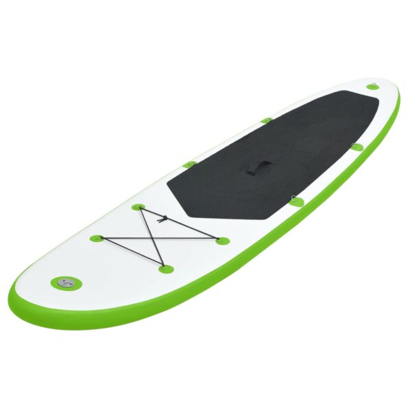 vidaXL Nafukovací Stand up paddleboard, zeleno biely – Obrázok 2