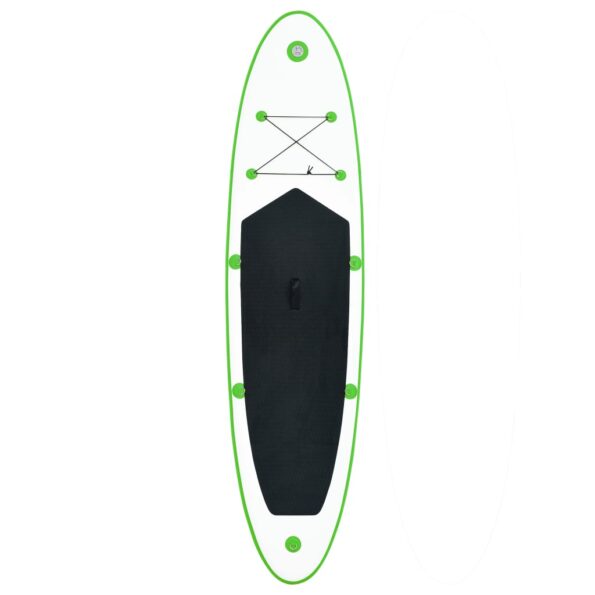 vidaXL Nafukovací Stand up paddleboard, zeleno biely – Obrázok 4